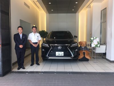 谷畑任三郎の高級車レンタカー配達日記122～レクサス　RX300　Fスポーツ　AWD～