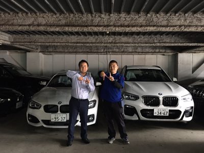 谷畑任三郎の高級車レンタカー配達日記129～BMW　118i　EDITION　SHADOW/X3 ｘDrive20d　Mスポーツ～