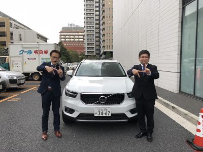 谷畑任三郎の高級車レンタカー配達日記133～ボルボ　XC40　T4　Momentum～