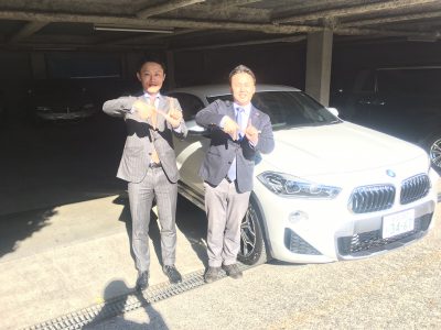 谷畑任三郎の高級車レンタカー配達日記140～BMW　X2　ｓDrive　18i　MｽﾎﾟｰﾂX　～