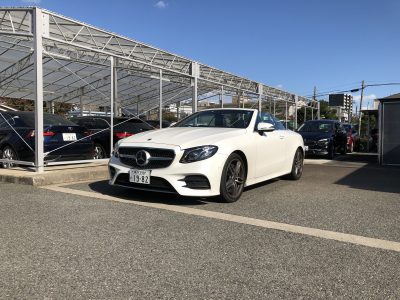 ひでぼう田辺の高級車レンタカー配達日記30〜ベンツ E200 カブリオレ スポーツ〜